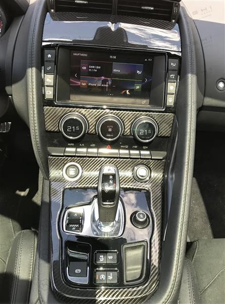 Grote foto jaguar f type carbon midden console inleg auto onderdelen tuning en styling