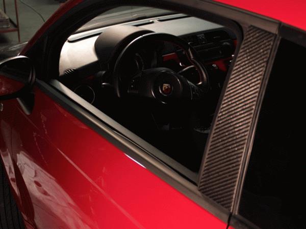 Grote foto fiat abarth 500 595 carbon fiber deur panelen b zuil auto onderdelen tuning en styling