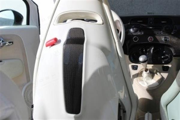 Grote foto fiat abarth 500 595 carbon fiber stoel achterkant trim cover auto onderdelen tuning en styling