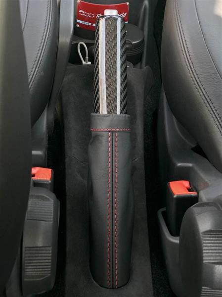 Grote foto fiat abarth 500 595 carbon fiber handrem cover auto onderdelen tuning en styling