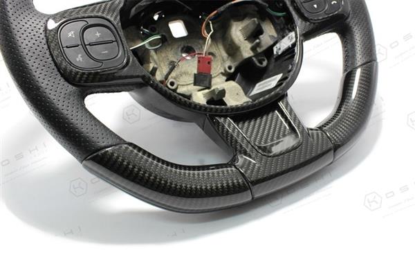 Grote foto fiat abarth 595 carbon fiber stuur zijkanten cover auto onderdelen tuning en styling