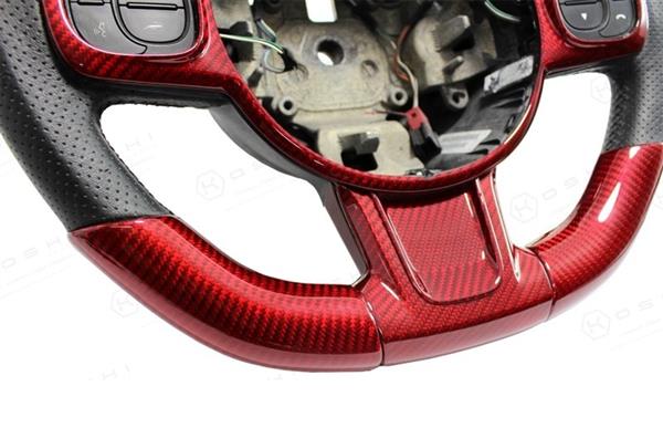 Grote foto fiat abarth 595 carbon fiber stuur zijkanten cover auto onderdelen tuning en styling