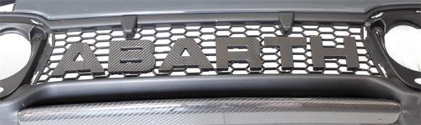 Grote foto fiat abarth 595 2016 carbon fiber voor logo letters embleem auto onderdelen tuning en styling