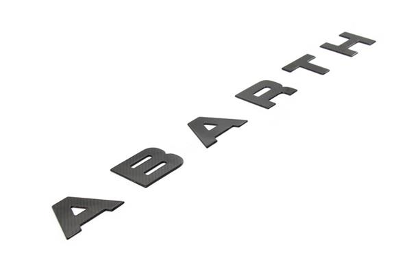 Grote foto fiat abarth 595 2016 carbon fiber voor logo letters embleem auto onderdelen tuning en styling