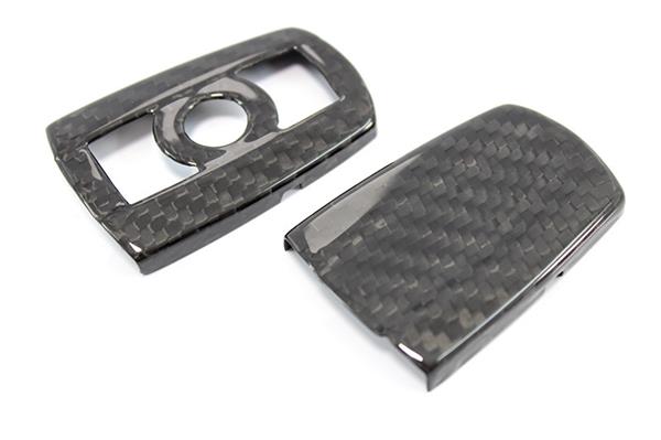 Grote foto bmw koshi carbon fiber sleutel cover frame auto onderdelen tuning en styling