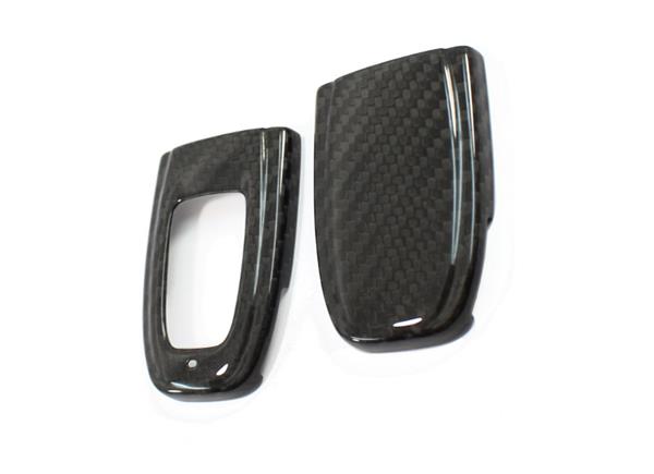 Grote foto audi a3 a4 a5 carbon fiber sleutel cover frame auto onderdelen tuning en styling