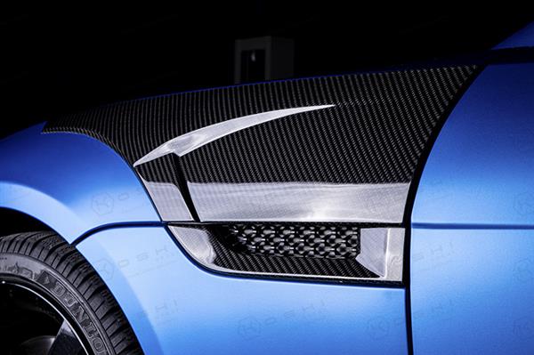 Grote foto jaguar f type carbon fiber zijpanelen cover auto onderdelen tuning en styling