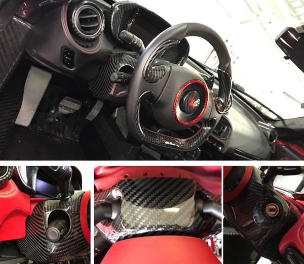 Grote foto alfa romeo 4c carbon fiber stuur bovenkap cover auto onderdelen tuning en styling