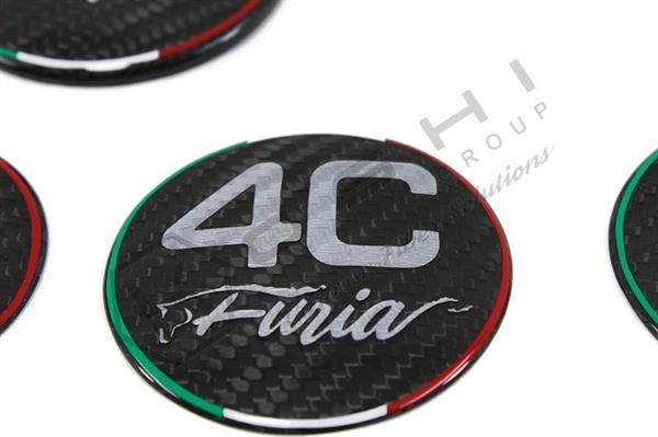 Grote foto alfa romeo 4c carbon fiber embleem cover kit auto onderdelen tuning en styling