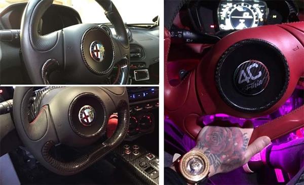 Grote foto alfa romeo 4c carbon fiber stuur cirkel airbag frame auto onderdelen tuning en styling
