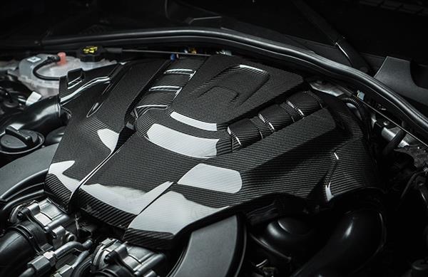 Grote foto alfa romeo stelvio qv carbon fiber motor cover auto onderdelen tuning en styling