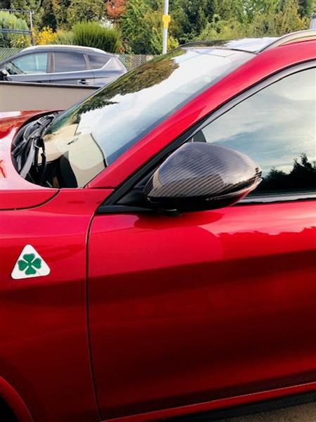 Grote foto alfa romeo stelvio carbon fiber spiegel kappen auto onderdelen tuning en styling