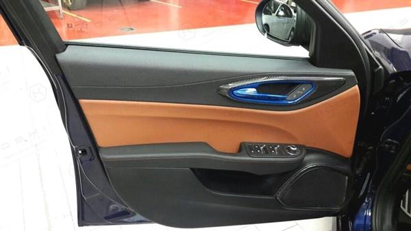 Grote foto alfa romeo giulia stelvio carbon fiber deurhendel cover auto onderdelen tuning en styling