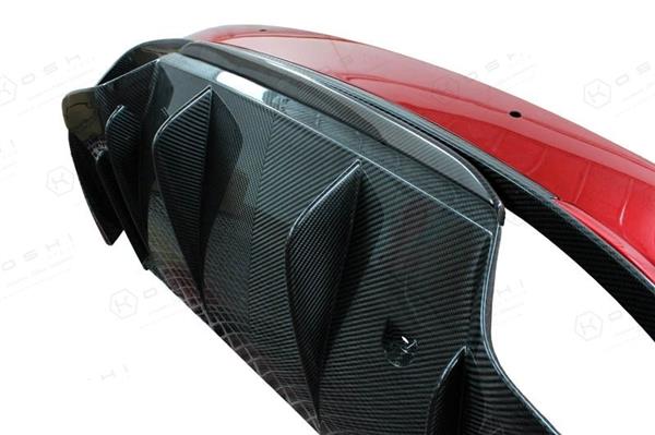 Grote foto alfa romeo giulia qv carbon fiber diffusor lip auto onderdelen tuning en styling
