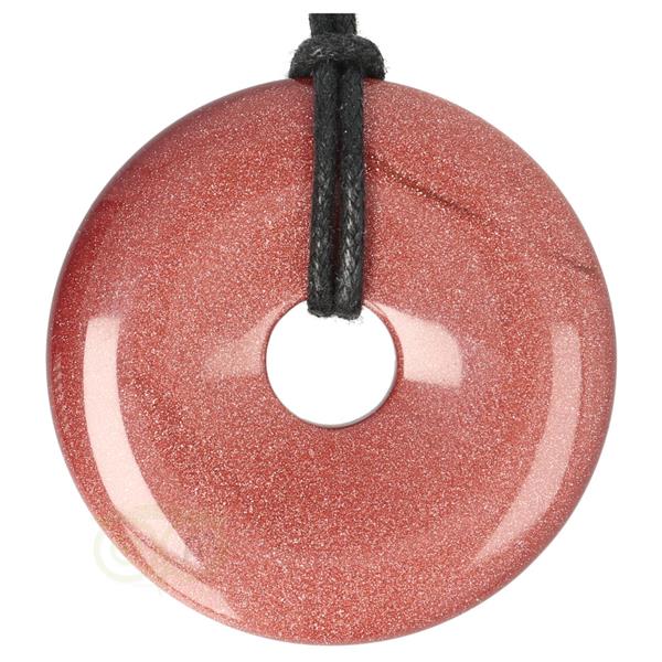 Grote foto goudsteen bruine donut hanger nr 11 5 cm sieraden tassen en uiterlijk bedels en hangers