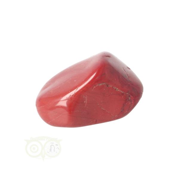 Grote foto rode jaspis trommelsteen nr 44 21 gram verzamelen overige verzamelingen