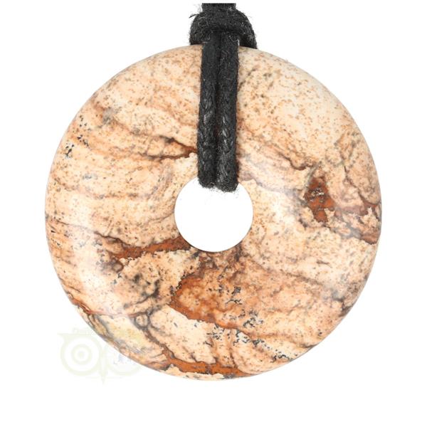 Grote foto landschaps jaspis donut hanger nr 15 4 cm verzamelen overige verzamelingen