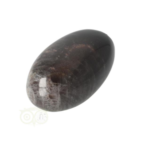 Grote foto zwarte maansteen handsteen nr 73 82 gram madagaskar verzamelen overige verzamelingen