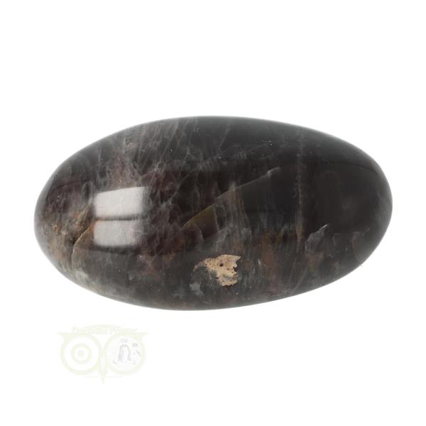 Grote foto zwarte maansteen handsteen nr 73 82 gram madagaskar verzamelen overige verzamelingen