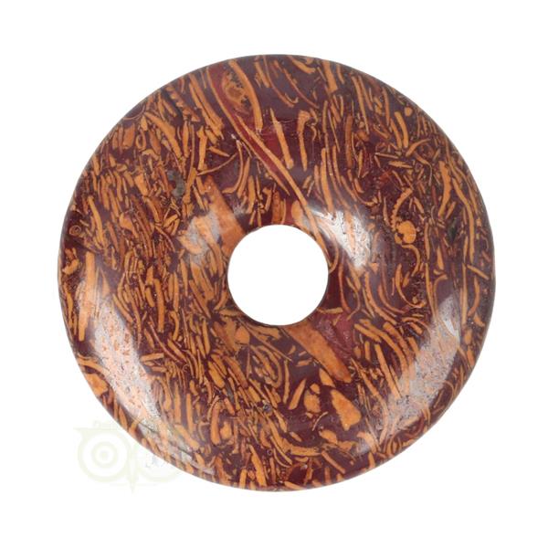 Grote foto coquina jaspis edelstenen donut hanger nr 9 4 cm verzamelen overige verzamelingen