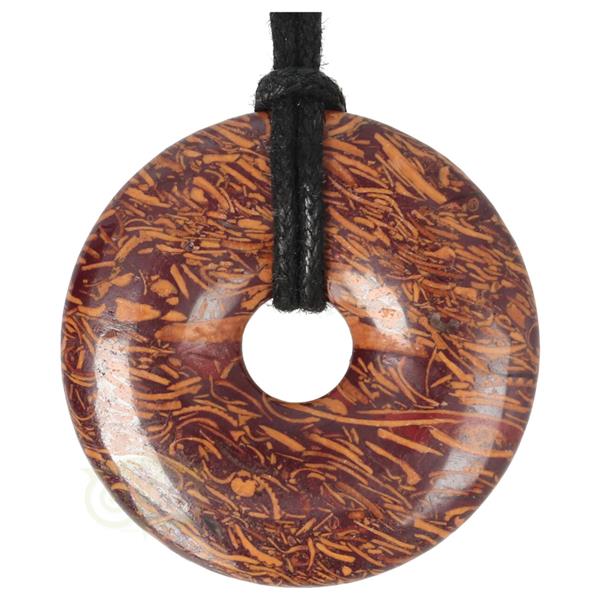 Grote foto coquina jaspis edelstenen donut hanger nr 9 4 cm verzamelen overige verzamelingen