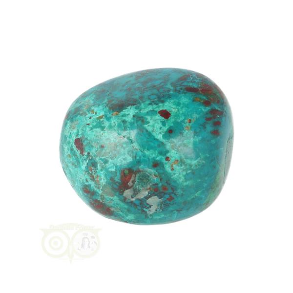 Grote foto chrysocolla trommelsteen nr 23 35 gram verzamelen overige verzamelingen