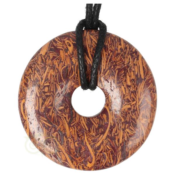 Grote foto coquina jaspis edelstenen donut hanger nr 7 4 cm verzamelen overige verzamelingen