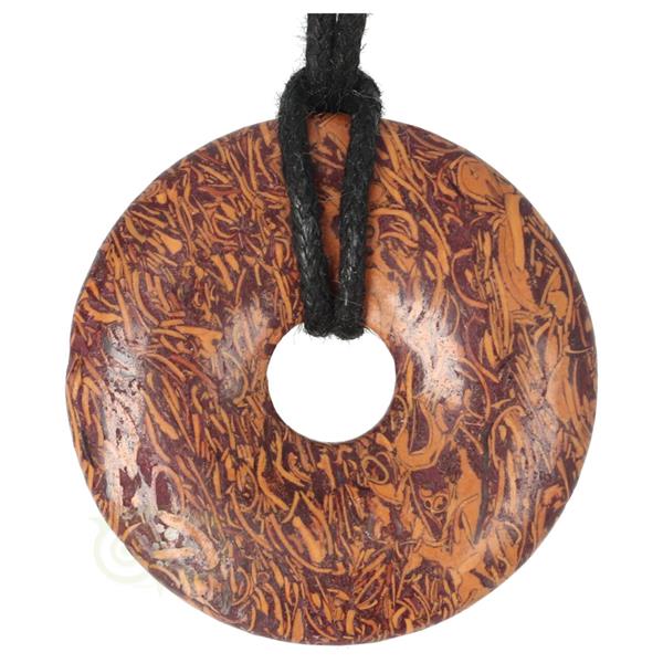 Grote foto coquina jaspis edelstenen donut hanger nr 5 4 cm verzamelen overige verzamelingen