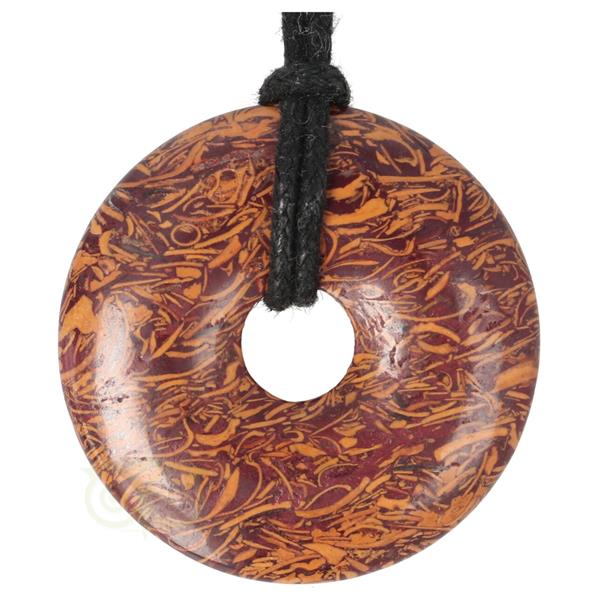 Grote foto coquina jaspis edelstenen donut hanger nr 4 4 cm verzamelen overige verzamelingen