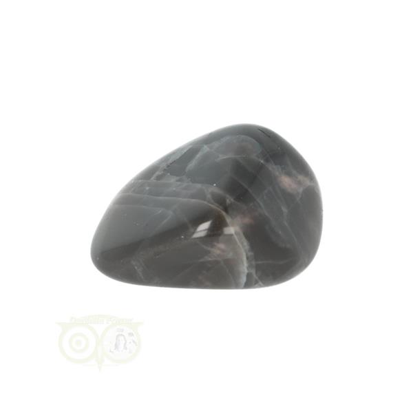 Grote foto zwarte maansteen trommelsteen nr 25 15 gram verzamelen overige verzamelingen