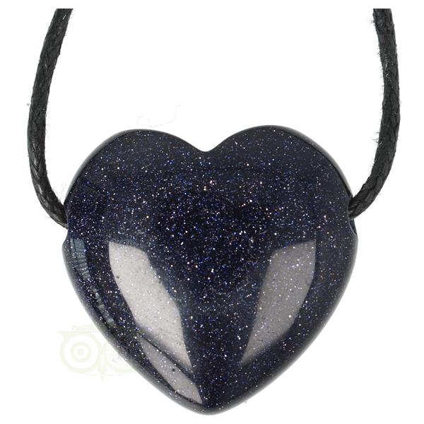 Grote foto goudsteen blauwe hart hanger 3 cm nr 11 sieraden tassen en uiterlijk bedels en hangers