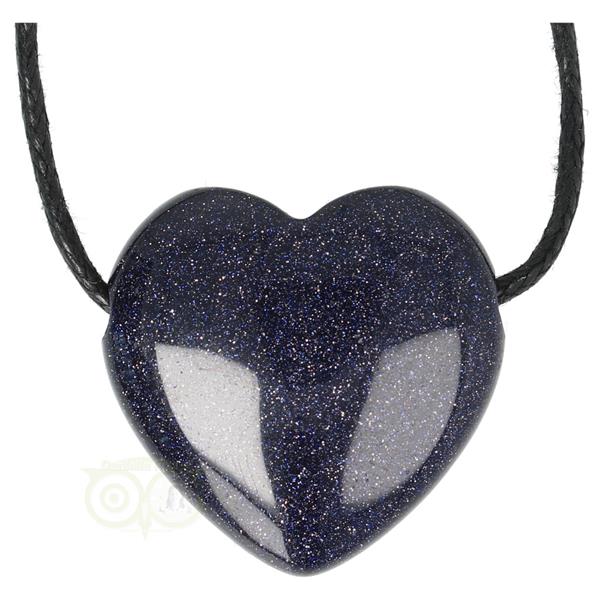 Grote foto goudsteen blauwe hart hanger 3 cm nr 10 sieraden tassen en uiterlijk bedels en hangers