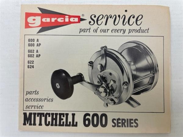 Grote foto garcia service boekje van mitchell 600 series reel sport en fitness vissport