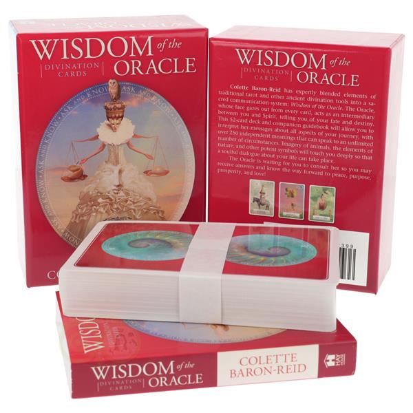 Grote foto wisdom of the oracle divination cards colette baron reid boeken overige boeken