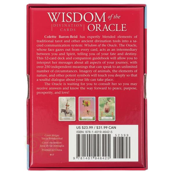 Grote foto wisdom of the oracle divination cards colette baron reid boeken overige boeken