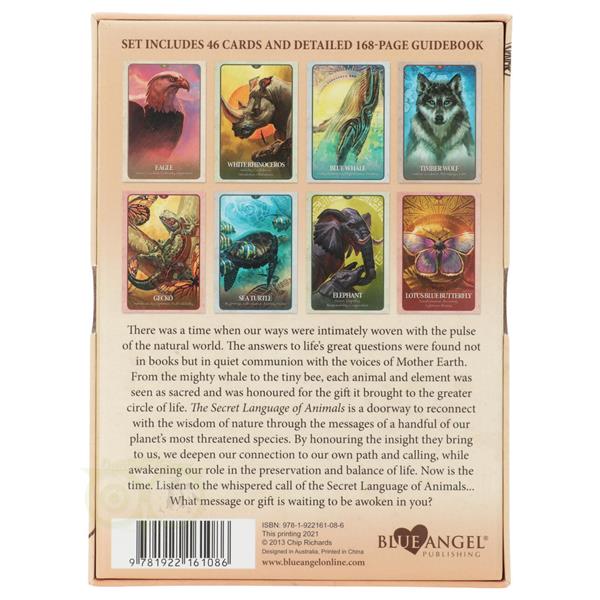 Grote foto the secret language of animals oracle cards chip richards boeken overige boeken