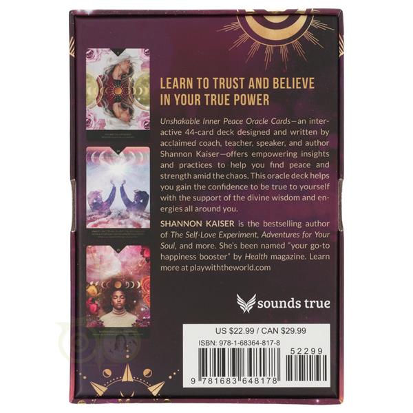 Grote foto unshakable inner peace oracle cards shannon kaiser engelstalig boeken overige boeken