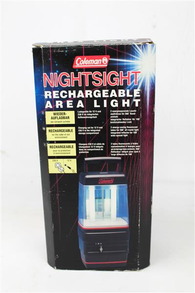 Grote foto coleman nightsight rechargeable area light lamp sport en fitness vissport