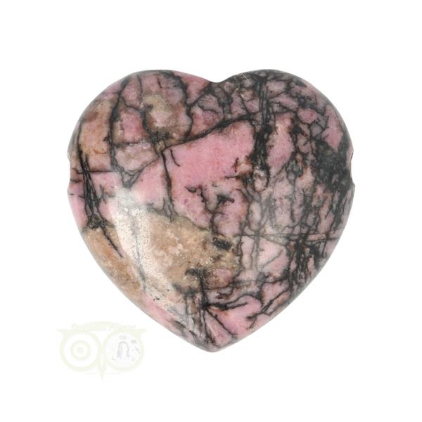 Grote foto rhodoniet doorboorde hart hanger 3 cm nr 12 verzamelen overige verzamelingen