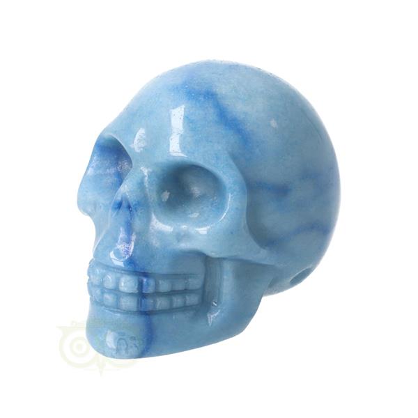 Grote foto blauwe kwarts schedel nr 9 95 gram verzamelen overige verzamelingen