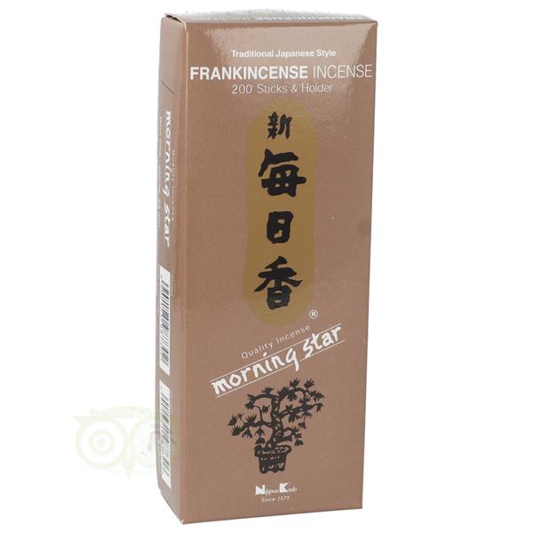 Grote foto wierook morning star frankincense 70 gram ca 200 sticks huis en inrichting woningdecoratie