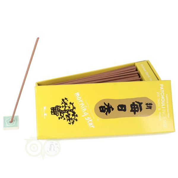 Grote foto wierook morning star patchouli 70 gram ca 200 sticks huis en inrichting woningdecoratie