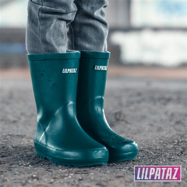 Grote foto rainbootz petrol green maat 21 27 kindersneakers maat 27 kinderen en baby schoenen voor meisjes