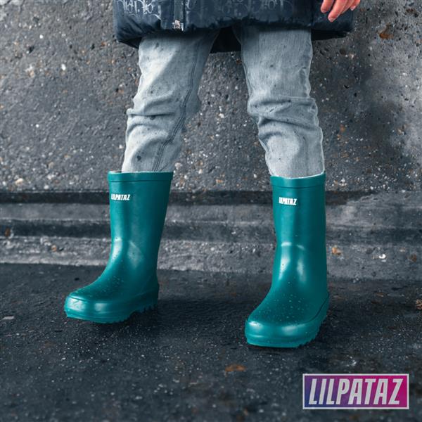 Grote foto rainbootz petrol green maat 21 27 kindersneakers maat 27 kinderen en baby schoenen voor meisjes