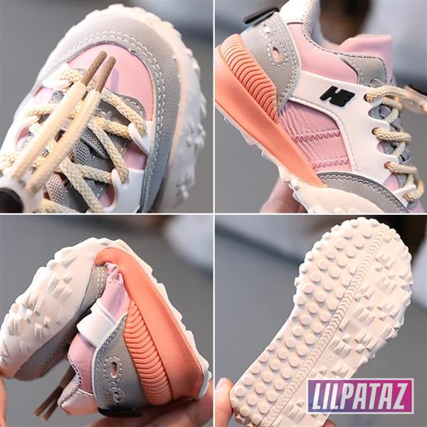 Grote foto moon spikez pink maat 21 32 kindersneakers maat 32 kinderen en baby schoenen voor meisjes