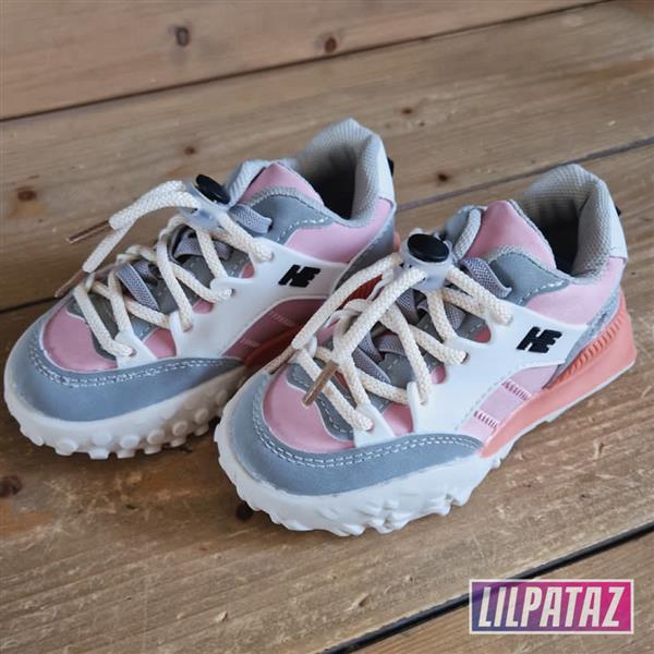 Grote foto moon spikez pink maat 21 32 kindersneakers maat 32 kinderen en baby schoenen voor meisjes