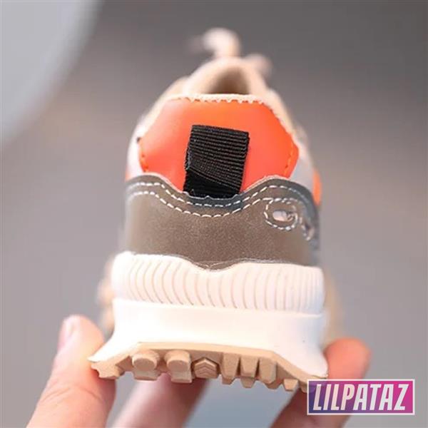 Grote foto moon spikez orange maat 21 32 kindersneakers maat 21 kinderen en baby schoenen voor meisjes