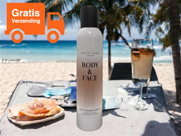 Grote foto santa maria body self tanning spray 200ml kleding dames sieraden