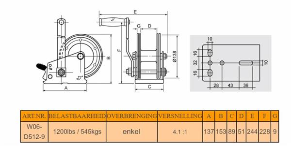 Grote foto rvs lier 1200lbs auto onderdelen overige auto onderdelen