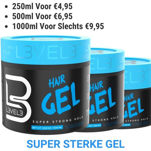 Grote foto l3vel3 super strong hair styling gel kies uw maat kleding dames sieraden